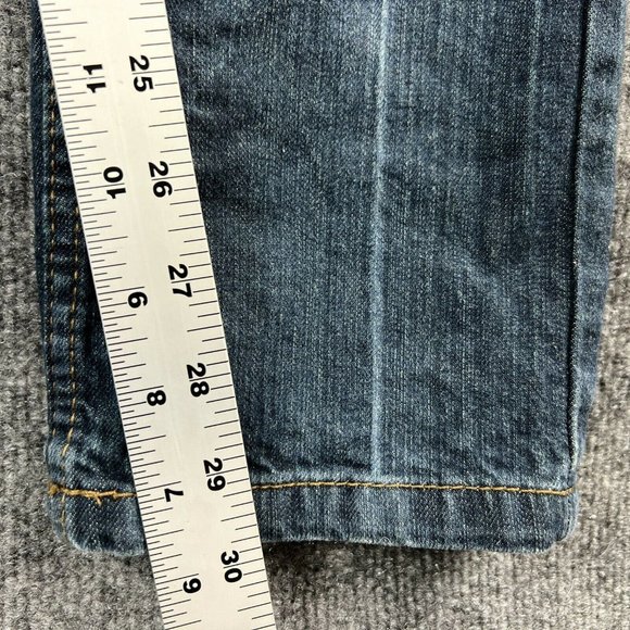 Ecko Unltd Jeans Mens 32 Blue Skinny Low Acid Washed Pockets Rap Hip Hop 32x30 - Picture 10 of 12